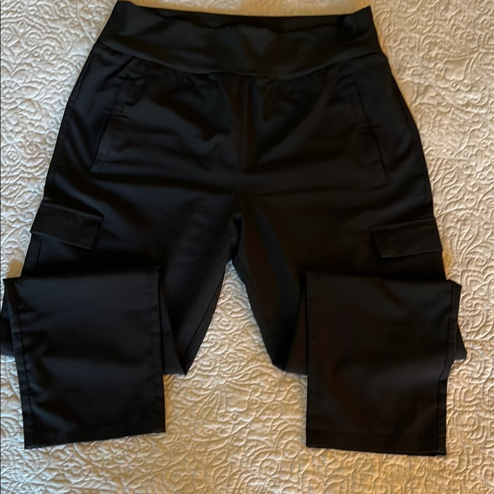 Nomad Black Track Pants with Stretchy Fit